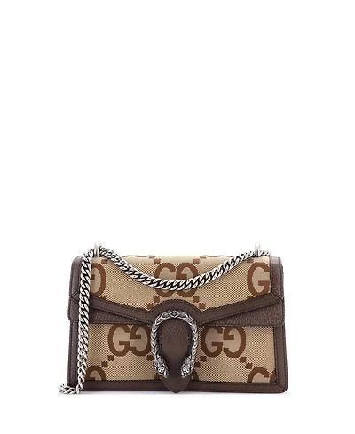 Pre-Owned Gucci Small Dionysus Bag Jumbo Gg Canvas