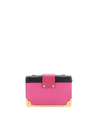 Pre-Owned Prada Small Cahier Crossbody Bag Embellished Leather