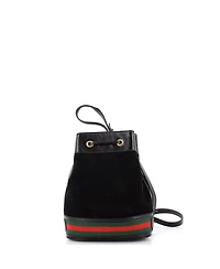 Pre-Owned Gucci Small Ophidia Bucket Bag Suede