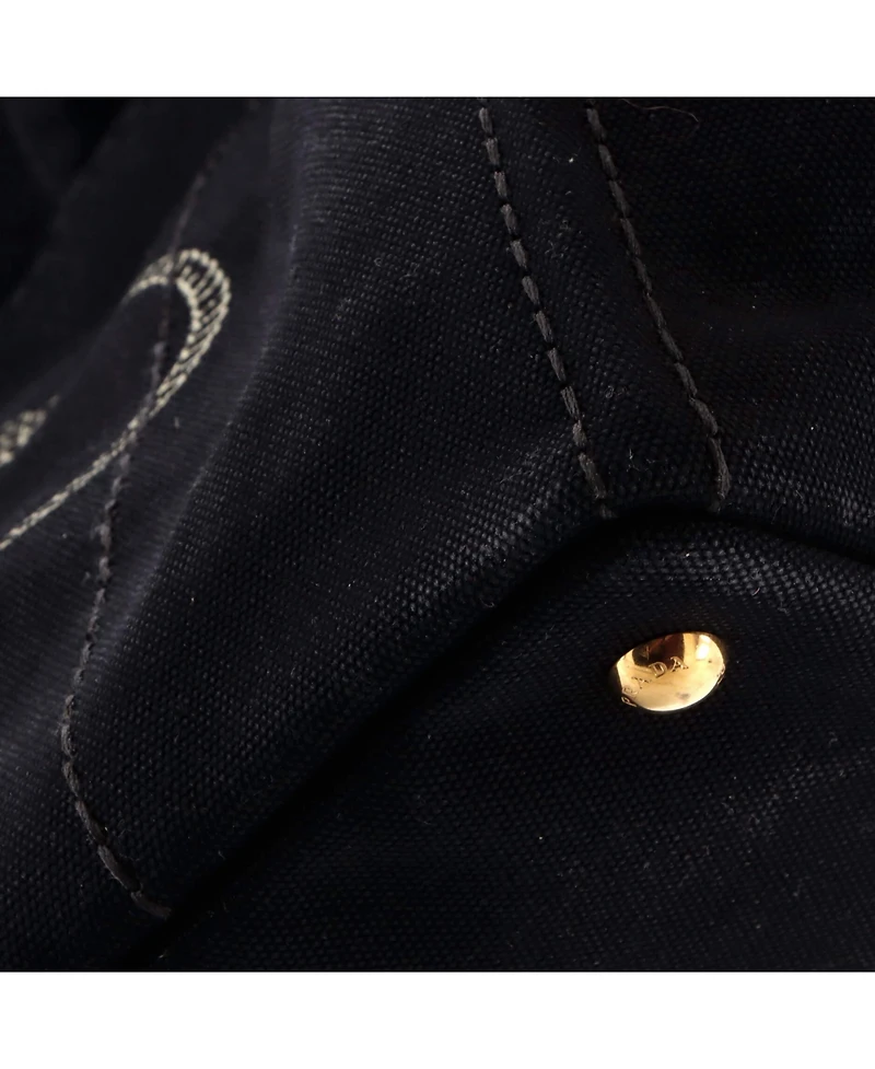 Pre-Owned Prada Medium Canapa Convertible Tote Canvas