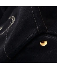 Pre-Owned Prada Medium Canapa Convertible Tote Canvas