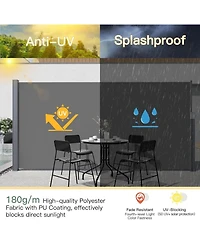 Aecojoy Retractable Side Awning, Double Side Awning