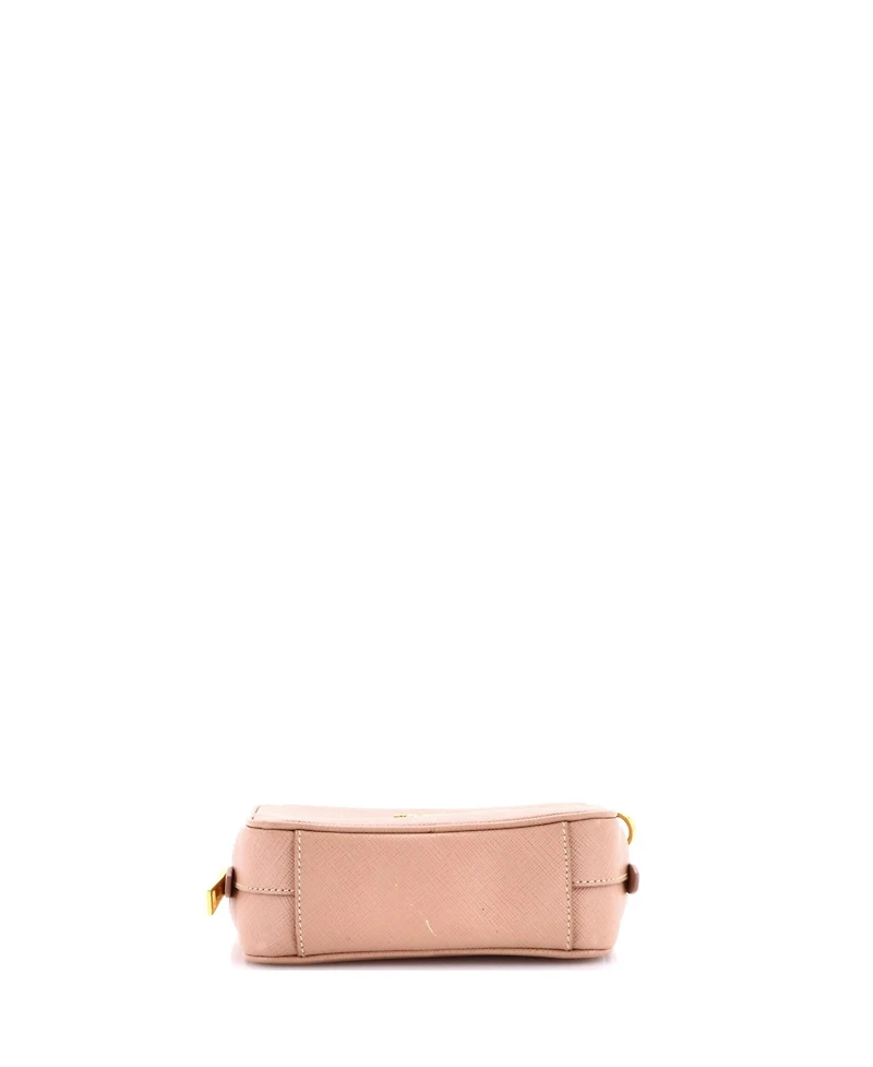 Pre-Owned Prada Mini Zip Crossbody Bag Saffiano Leather