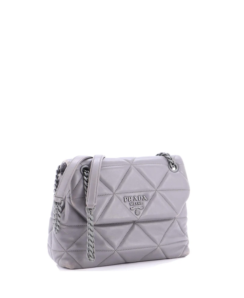 Pre-Owned Prada Large Spectrum Flap Bag Quilted Nappa Leather