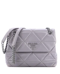 Pre-Owned Prada Large Spectrum Flap Bag Quilted Nappa Leather