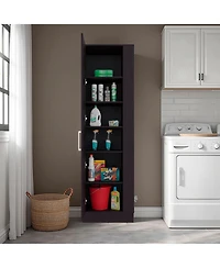 Depot E-Shop Fairfield Utility Storage Cabinet with 6-Tier Shelf and Broom Hangers