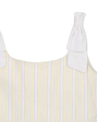 Hope & Henry Big Girls and Linen Bow Shoulder Dress