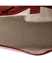 Pre-Owned Gucci Medium Gg Marmont Top Handle Bag Leather