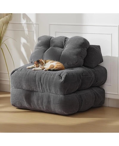 gaomon Folding Sofa Bed,Convertible Sleeper Chair with Pillow