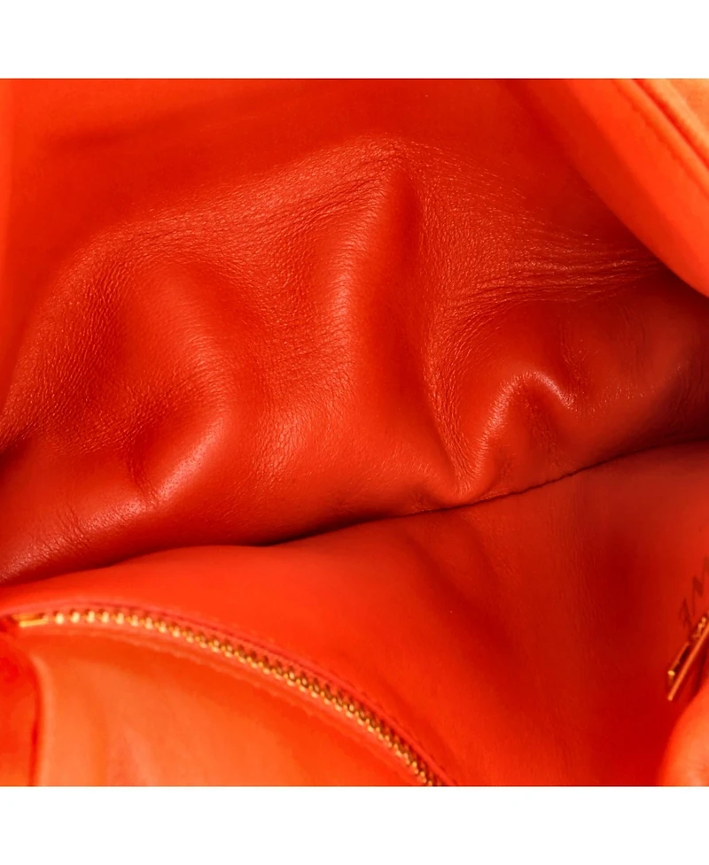 Pre-Owned Loewe Mini Goya Chain Puffer Bag Leather