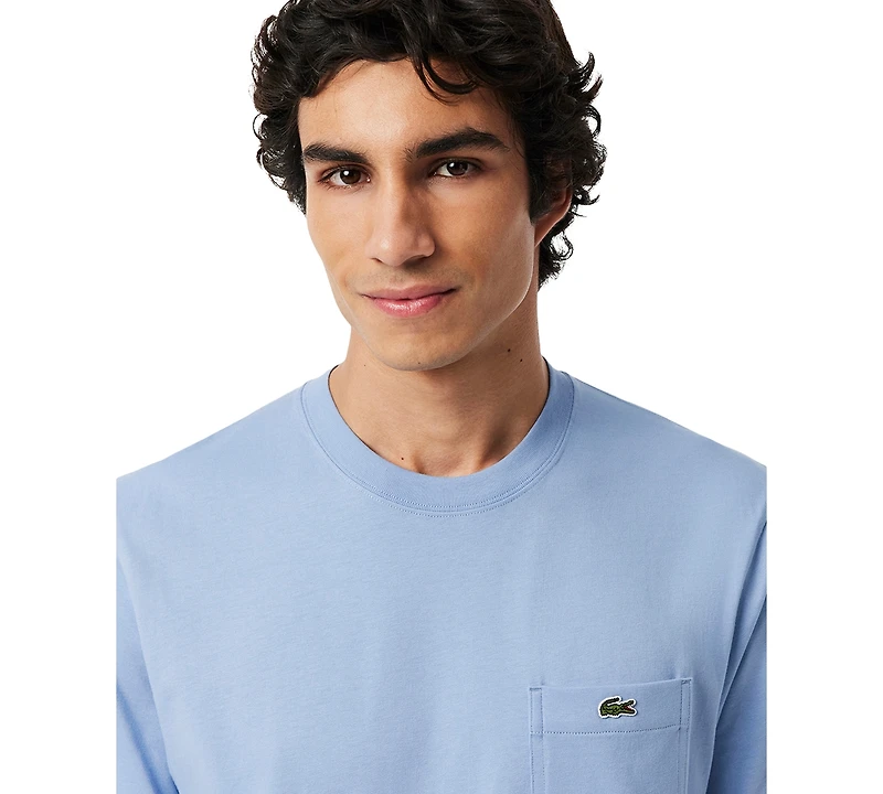 Lacoste Men's Front Pocket Crewneck Jersey T-Shirt