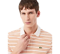 Lacoste Men's Classic Fit Striped Pique Polo Shirt