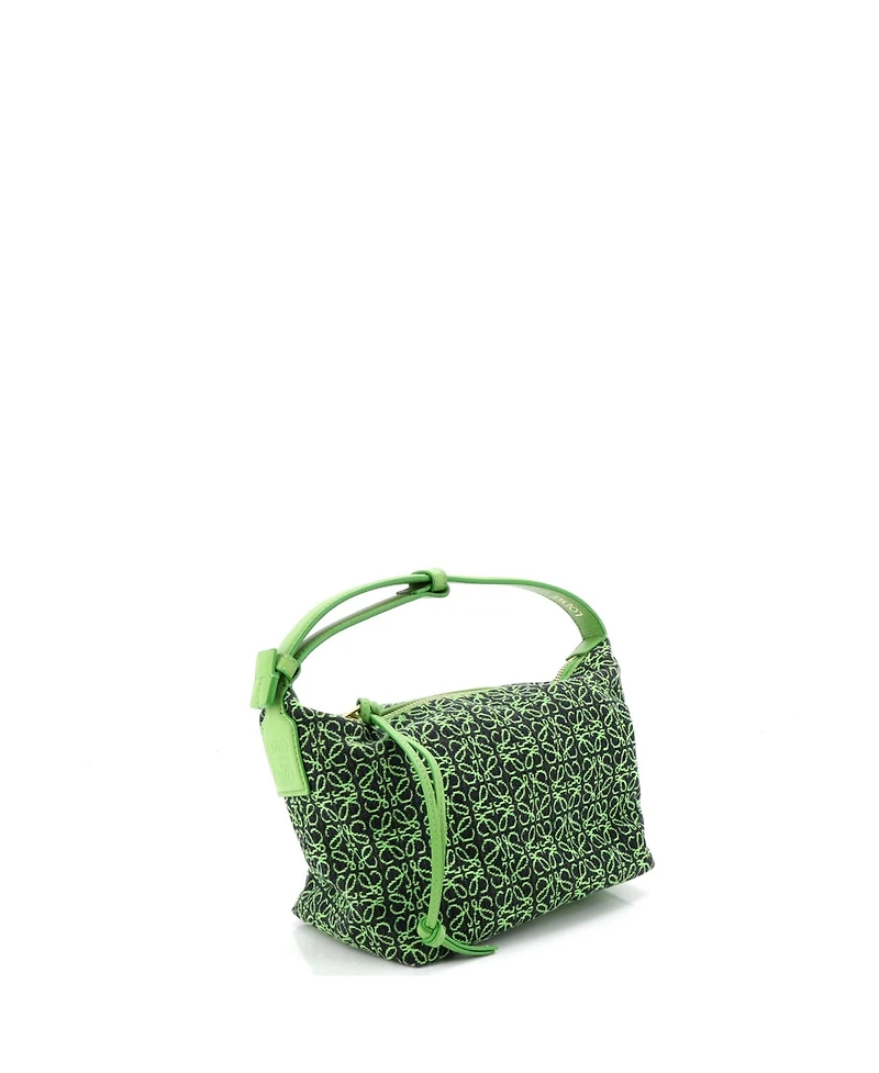 Pre-Owned Loewe Small Cubi Hobo Anagram Jacquard