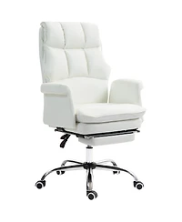 Boyel Living Executive Pu Leather Office Chair with Footrest and Recline