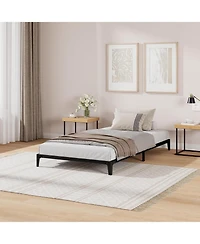 gaomon 6" Twin Metal Bed Frame, Heavy Duty with 600 Lbs Capacity, Steel Slats, No Box Spring, Noise Free, Sturdy.