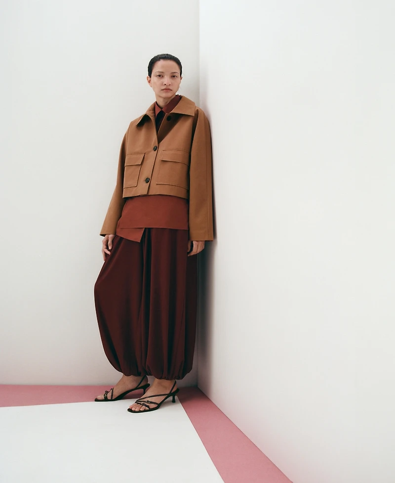 Mango Women's Pockets Cotton Jacket