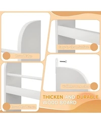 Rainsken 4-Tier Kids Bookshelf