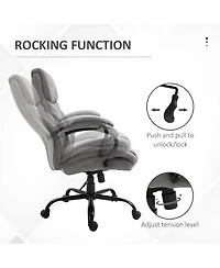 Boyel Living 500 lbs Big and Tall Office Chair with Wide Seat and Linen Finish