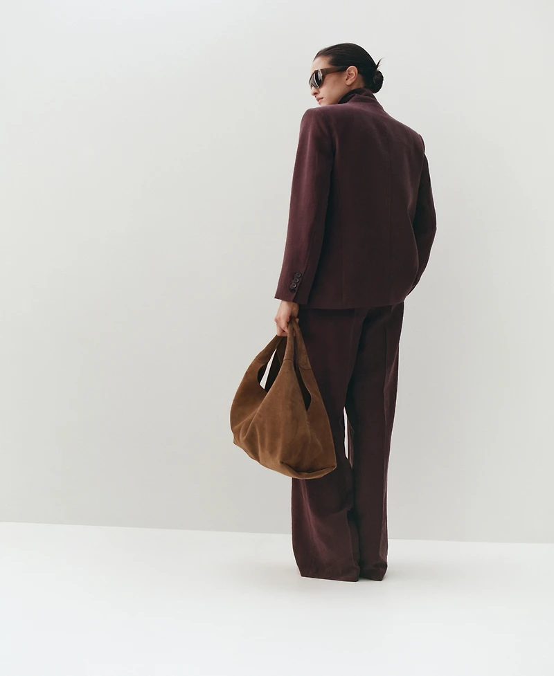 Mango Women's Lyocell Suit Blazer