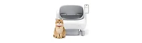 Cumrige Self Cleaning Litter Box,95L Automatic Cat Litter Box Self Cleaning for Multiple Cats, with Safety Protection,App Control