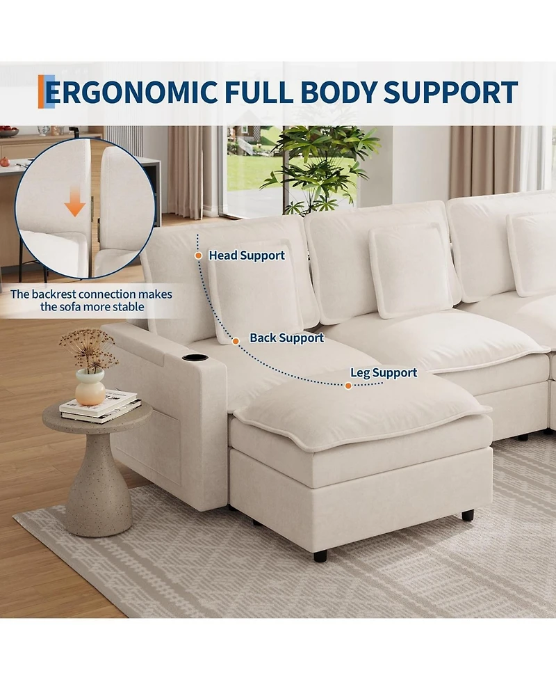 gaomon 3-Seater Sectional Couches for Living Room