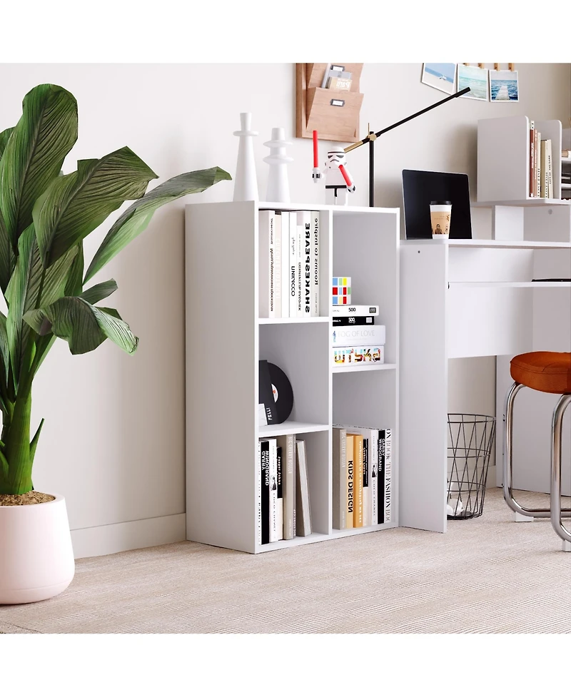 Homlux 5 Cube Storage Bookshelf Kids Toy Organizer Horizontal Vertical