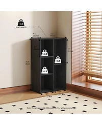Homlux 5 Cube Storage Bookshelf Kids Toy Organizer Horizontal Vertical