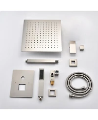 Busdays Ceiling Mounted Shower System Combo Set with Handheld and 10"Shower head