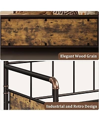 gaomon Metal Daybed Frame, Heavy Duty Metal Twin Bed Frame, Daybed for Living Room Bedroom Guest Room