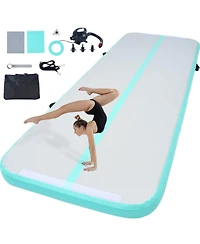Mecale Inflatable Gymnastics Air Mat with Electric Pump