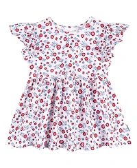 Gerber Baby Girls 3-Piece T-Shirts and Shorts, Usa, 24 Months