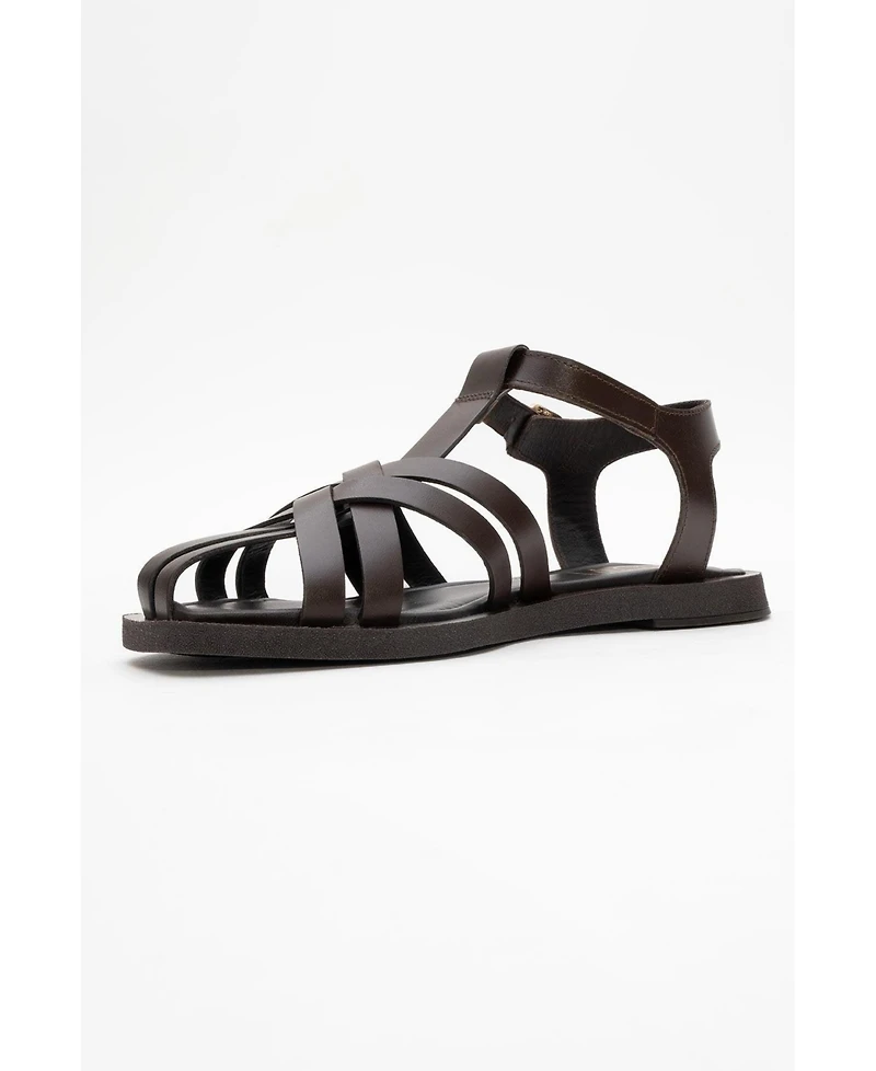 Forever and Always Shoes Women's Andres Leather Sandal