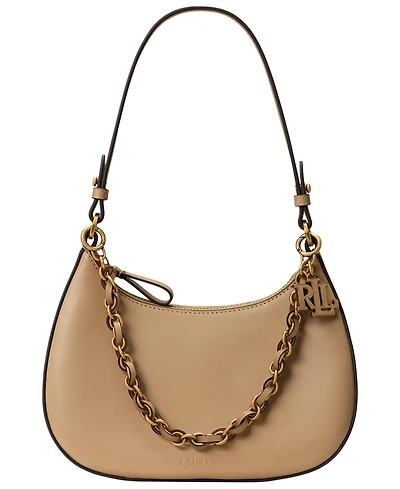 Lauren Ralph Lauren Marcy Medium Leather Shoulder Bag