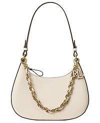 Lauren Ralph Marcy Medium Leather Shoulder Bag