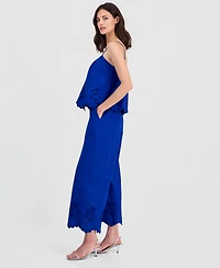 On 34th Women's Linen-Blend Cutwork-Hem Pull-On Pants, Macy's Exclusive
