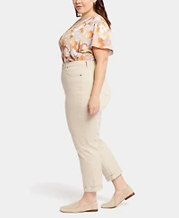 Nydj Plus Margot Girlfriend Jeans with Roll Cuffs