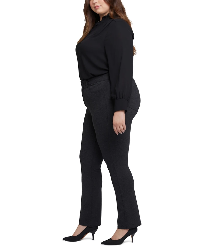 Nydj Plus Marilyn Mid-rise Straight Pants