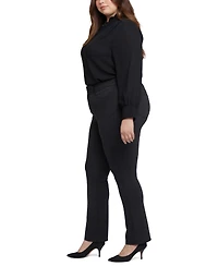 Nydj Plus Marilyn Mid-rise Straight Pants