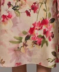 Donna Karan New York Petite Floral-Print Midi Dress