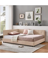 flynama Tufted Daybed Backrest Armrest