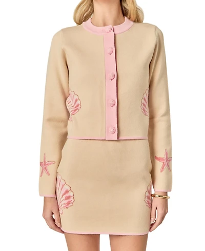 English Factory Women's Sea Shell Cardigan