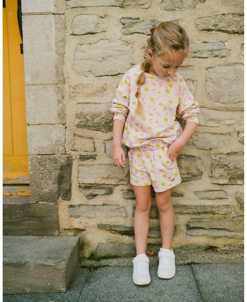 Deux par Deux Little Girls Little/ French Terry Shorts