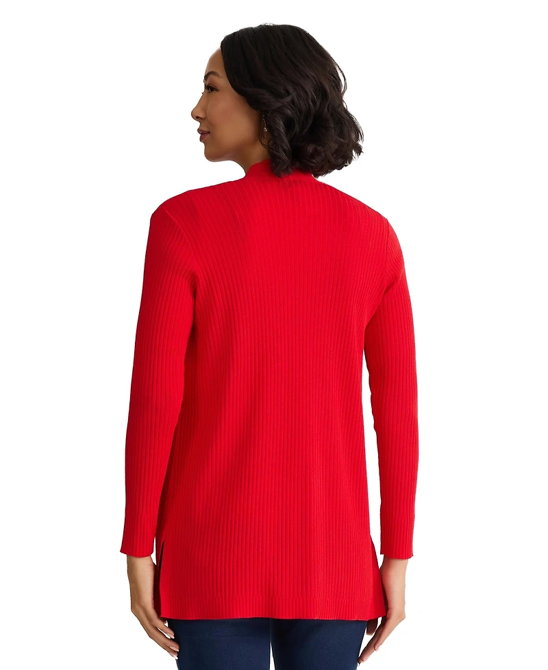 Jones New York Women's Long-Sleeve Collarless Cardigan