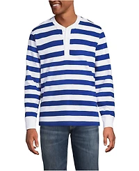 Lands' End Men's Long Sleeve Slub Henley
