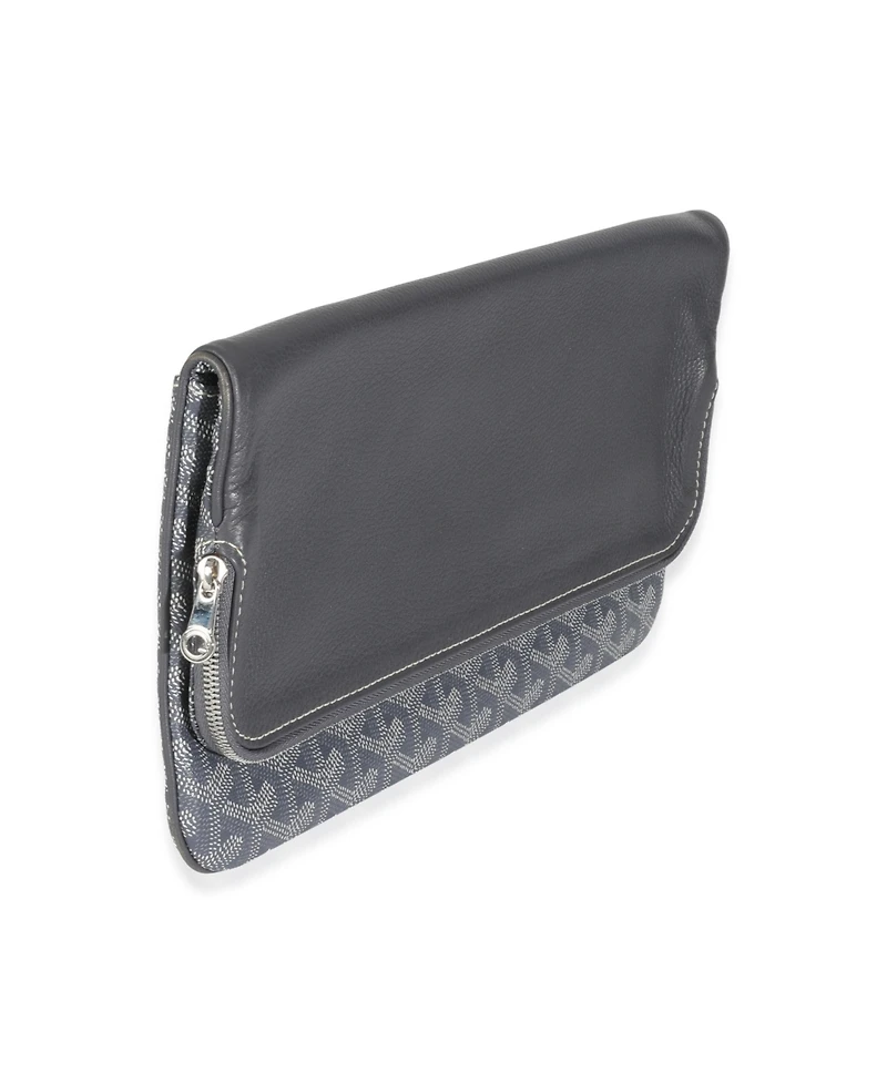 Pre-Owned Goyard Grey Goyardine Canvas Sainte Marie Soft Clutch