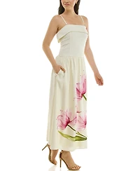 Planet Gold Juniors' Drop-Waist V-Neck Sleeveless Dress