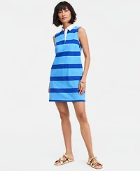 On 34th Women's Molly Stripe Sleeveless Polo Dress, Macy's Exclusive
