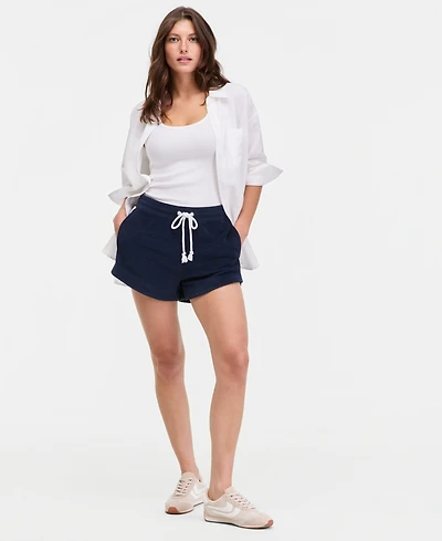 On 34th Women's Knit Terry Pull Shorts, Macy's Exclusive