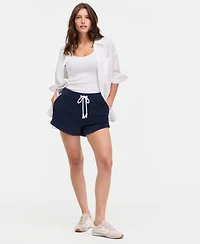 On 34th Women's Knit Terry Pull Shorts, Macy's Exclusive