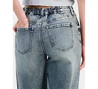 Celebrity Pink Juniors' Mandy Elastic-Waist Jeans